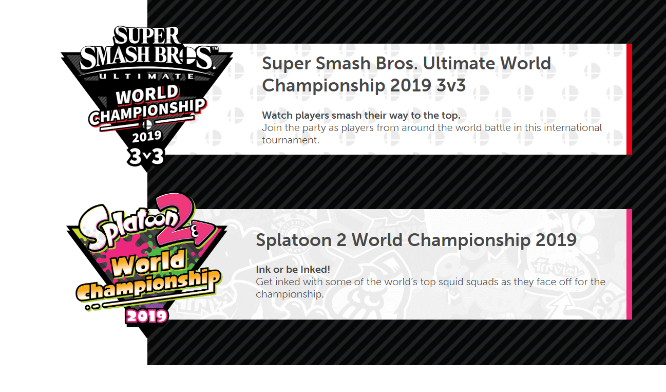 Nintendo ospiterà i Campionati Mondiali 2019 di Smash Bros Ultimate e Splatoon 2