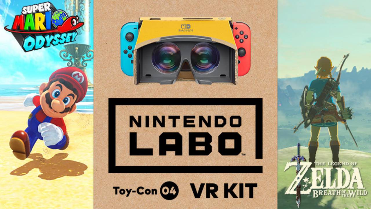 Nintendo Labo VR pronto a sbarcare su Zelda BOTW e Super Mario Odyssey