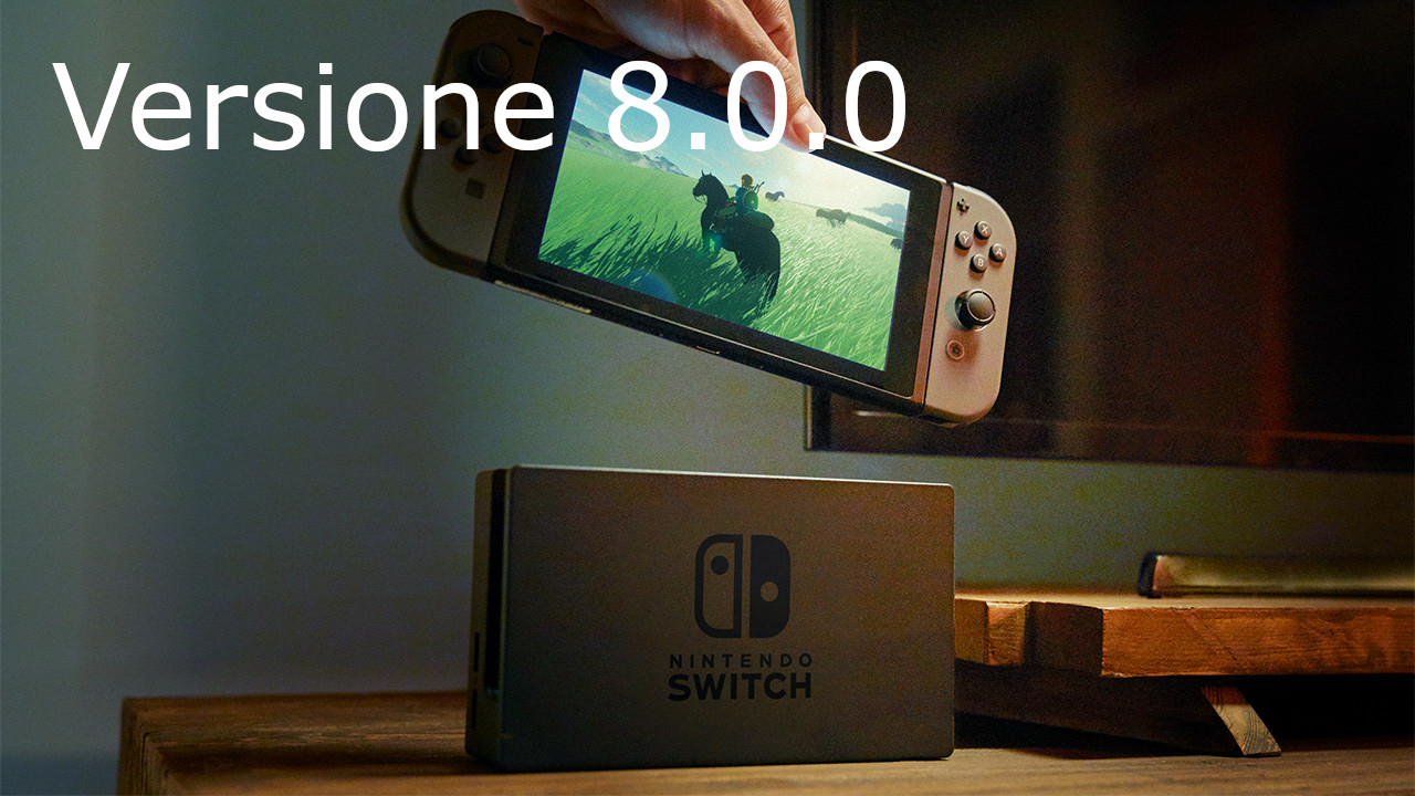 Nintendo Switch: dettagli aggiornamento 8.0.0