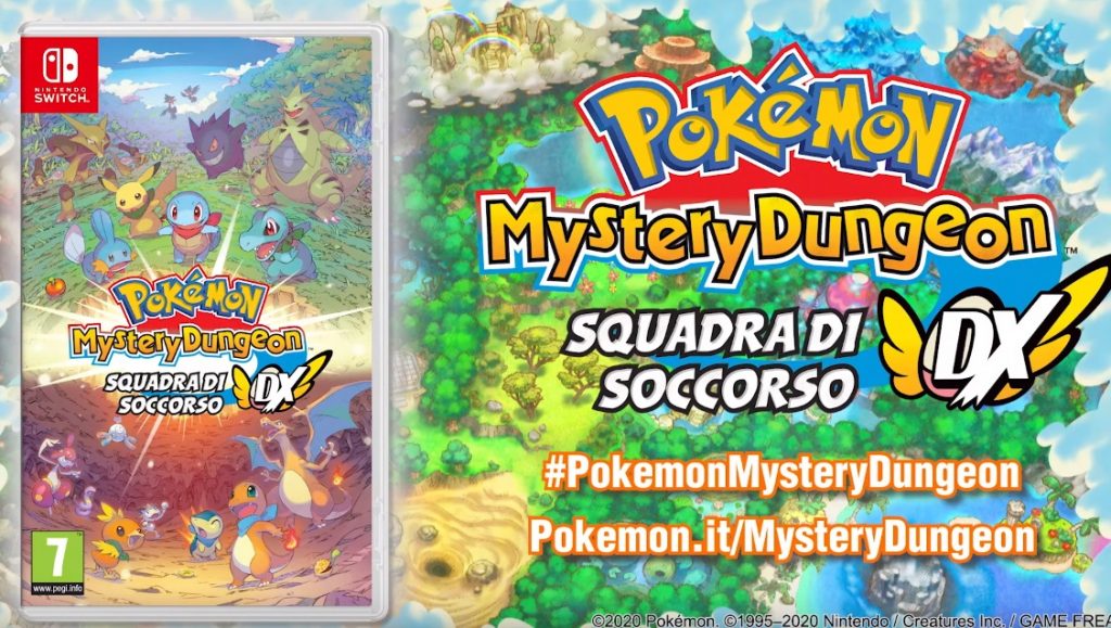 Pokémon Mystery Dungeon Squadra di Soccorso DX annunciato ufficialmente per Nintendo Switch