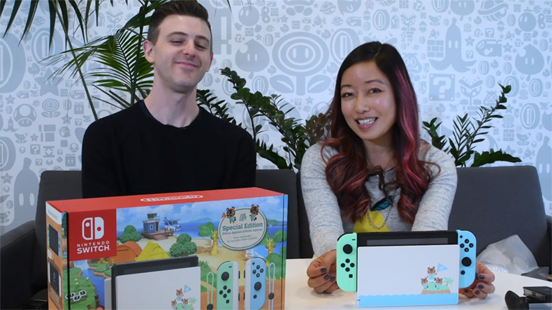 Animal Crossing: New Horizons Nintendo Switch unboxing