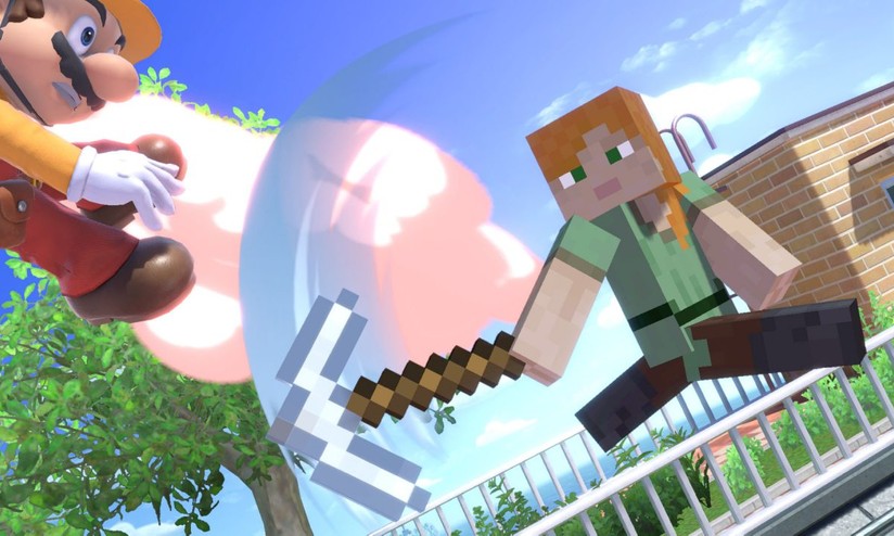 Super Smash Bros. Ultimate: scoperto un glitch con i personaggi di Minecraft