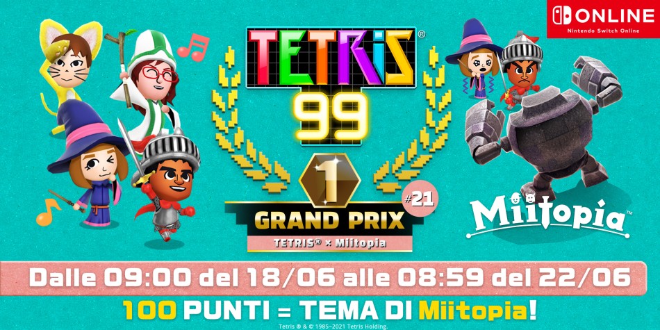 Tetris 99: annunciato l’evento a tema dedicato a Miitopia