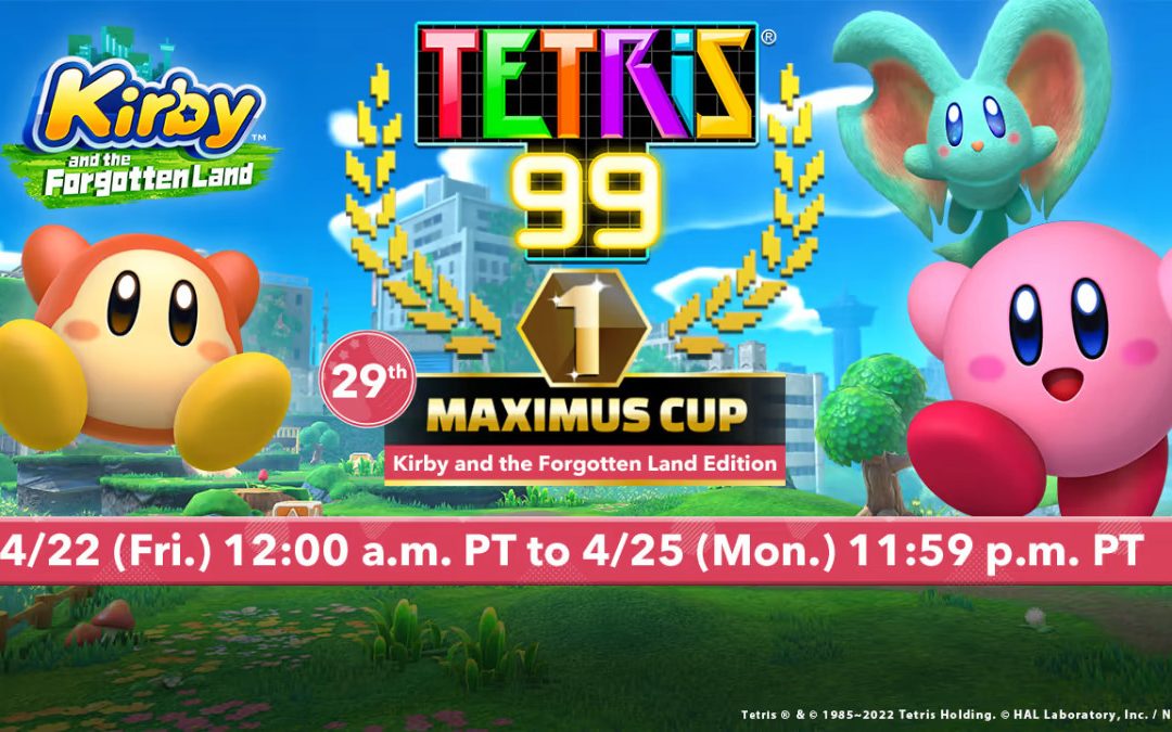 La nuova Maximum Cup di Tetris 99 è tutta a tema Kirby e la terra perduta!